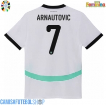 Camisa de time de futebol Áustria Marko Arnautovic #7 Replicas 2º Equipamento Feminina Europeu 2024 Manga Curta